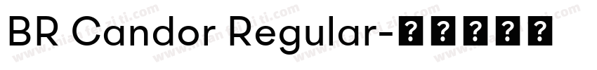 BR Candor Regular字体转换